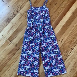 Mini boden unicorn jumpsuit, size 8-9y